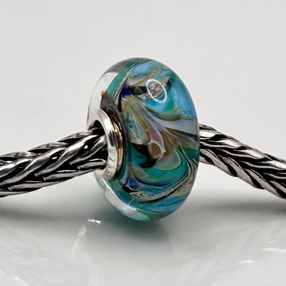 TROLLBEADS Rare Van Gogh Unique #1 LAA 925S colorful swirls, style of the artist - Picture 4 of 9